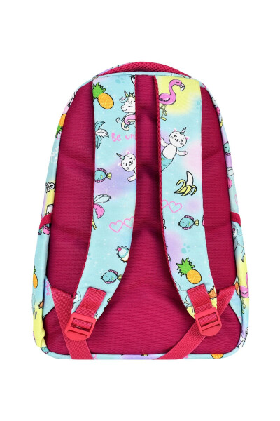 3-Piece Elementary School Unicorn Patterned, Girls' Lunch Box and Pencil Case School Bag - 3