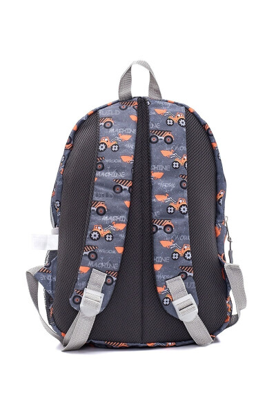 3-Piece School Backpack Set Grey Truck - 28