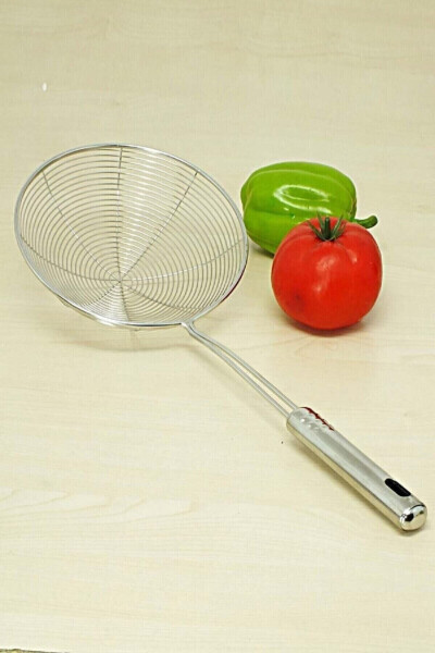 3 Piece Serving Set Ladle Strainer Kitchen French Fry Oil Strainer Steel Strainer Ladle Strainer Set - 4