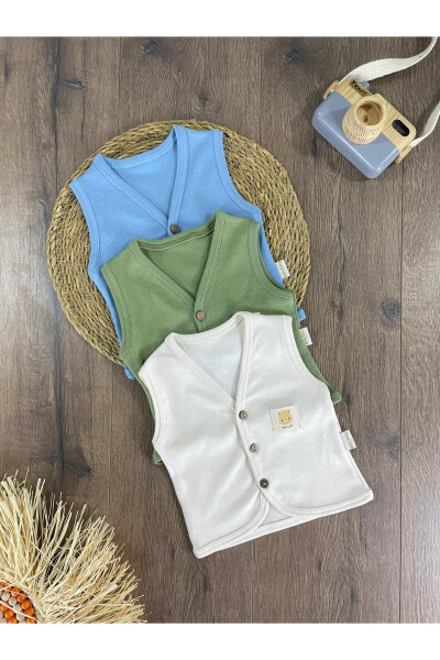 3-Piece Vest Set 100% Organic Cotton - 1