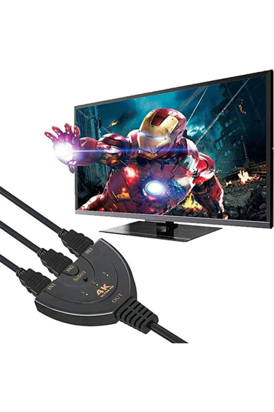 3-портовый 4k HDMI-сплиттер адаптер HDMI-сплиттер 3-портовый HDMi-сплиттер переключатель Full HD HDMI-переключатель - 4