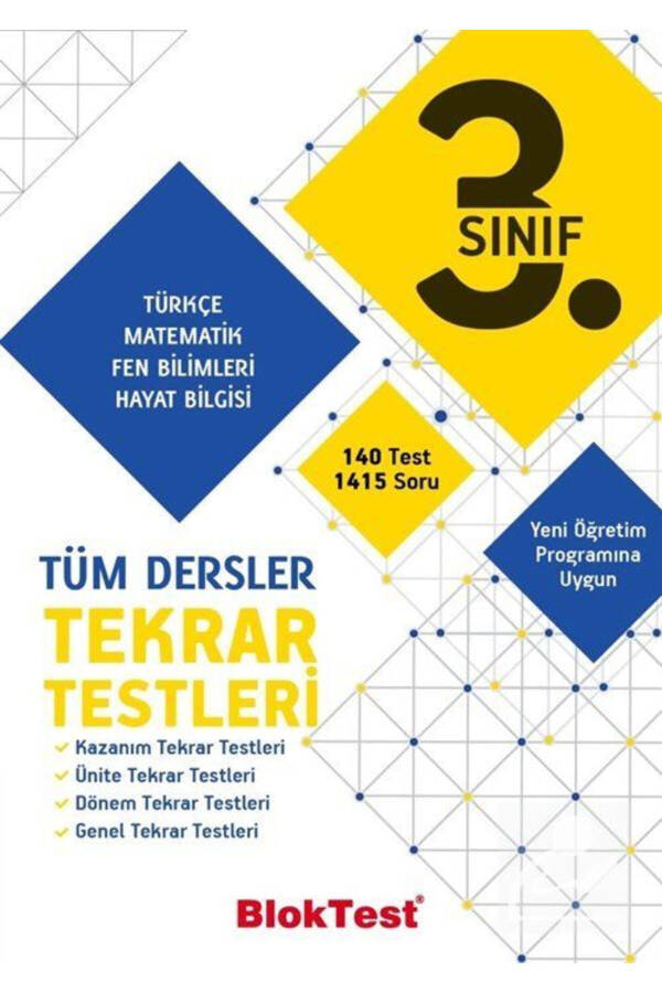 3-sinf Barcha Fanlar Takrorlash Testlari - 6