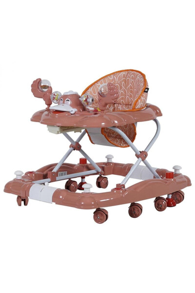 3 Stage Musical Horse Walker with Ant-Themed Food Tray and Rattle Toys to Capture Baby's Attention - 9