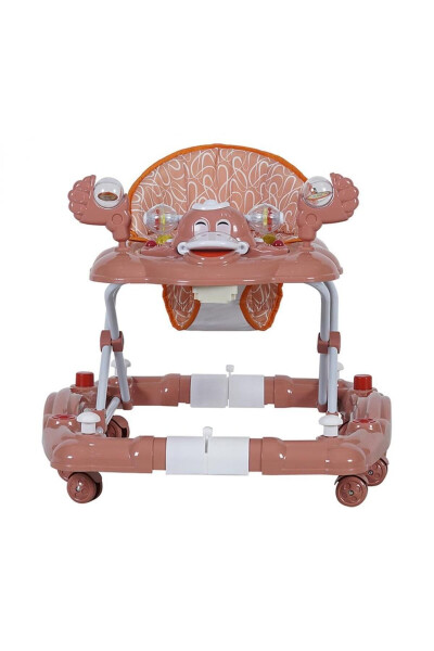 3 Stage Musical Horse Walker with Ant-Themed Food Tray and Rattle Toys to Capture Baby's Attention - 11