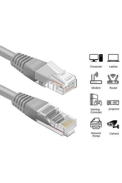 30 Metre 30mt M İnternet Kablosu Kalın Cat6 - 13