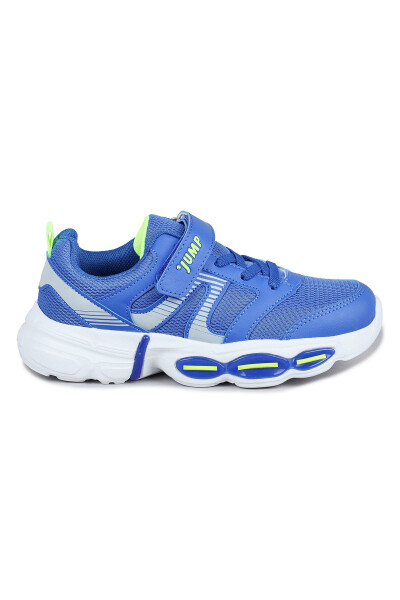 30037 Mavi - Neon Yeşil Erkek Çocuk Sneaker Günlük Spor Ayakkabı - 5