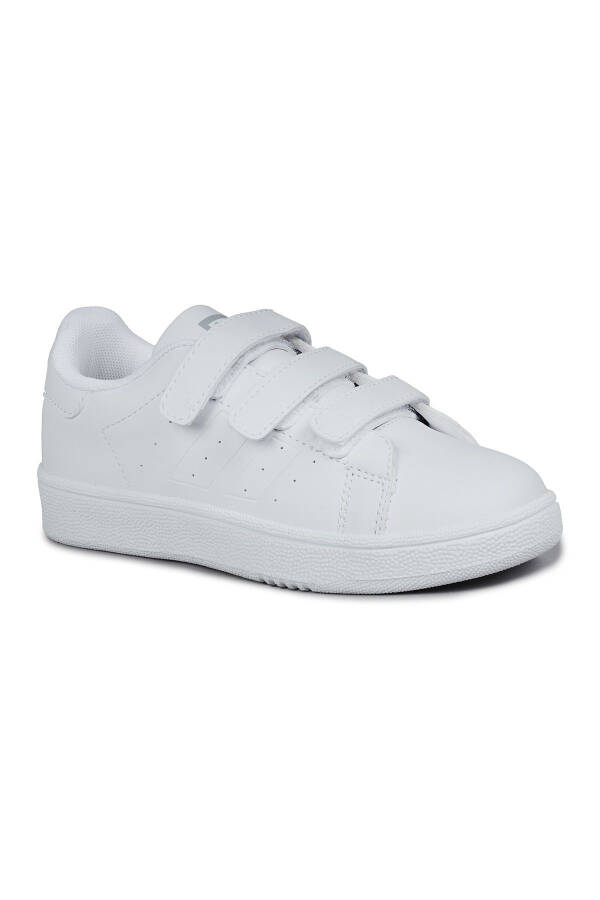 30110 Oq yopishqoq qilib yopiladigan Unisex bolalar Sneaker kundalik sport poyabzali - 7