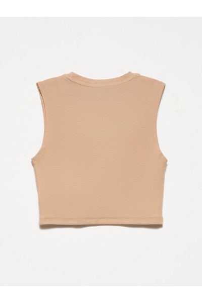 30125 Crop Top - Beige - 14