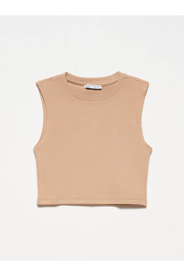 30125 Crop Top - Beige - 10