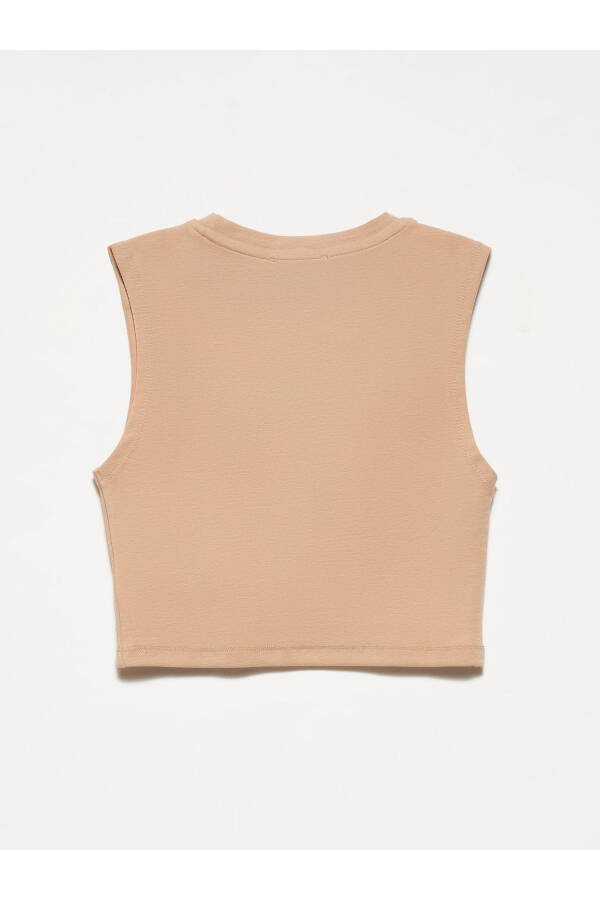 30125 Crop Top - Beige - 8