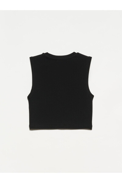 30125 Crop Top - Black - 2