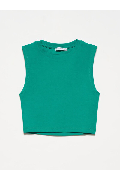 30125 Crop Top - Green - 13