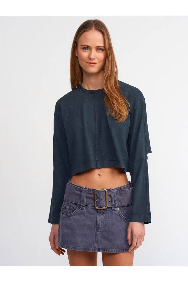 30348 Top with Wash Effect - Anthracite - 5