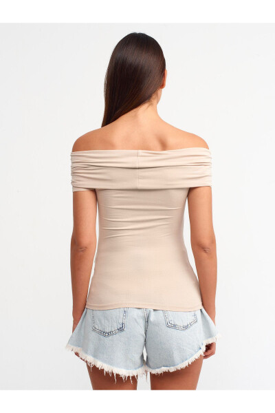 30919 Off-Shoulder Top - Beige - 6