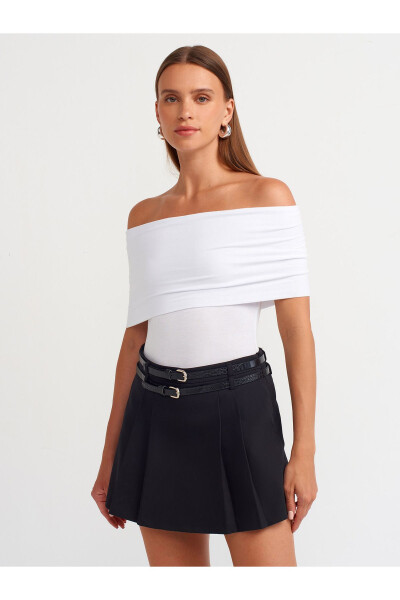 30919 Off-Shoulder Top - White - 17