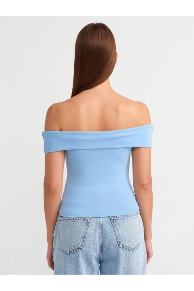 30926 Off-Shoulder Top - Blue - 10