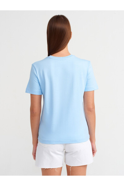 31069 Cotton Crew Neck T-shirt - Light Blue - 14