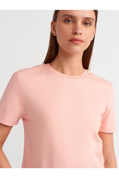 31069 Cotton Crew Neck T-shirt - Peach - 16