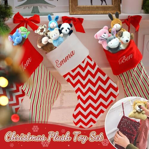 32Pcs Mini Plush Animals Toy Set Assortment Bulk Stuffed Keychain Party Favors for Kids Small Animals Decorations Toys Easter Carnival Prizes Christmas Birthday Goodie Bag Fillers - 6