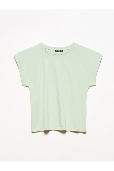 3504 Crew Neck Cotton T-shirt - Mint - 10