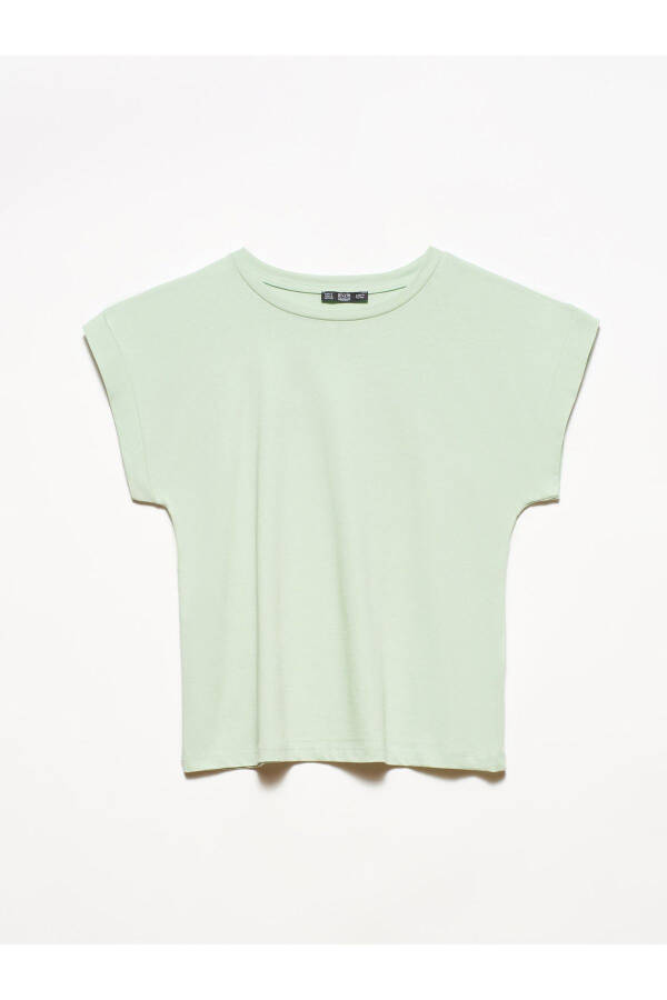 3504 Crew Neck Cotton T-shirt - Mint - 10