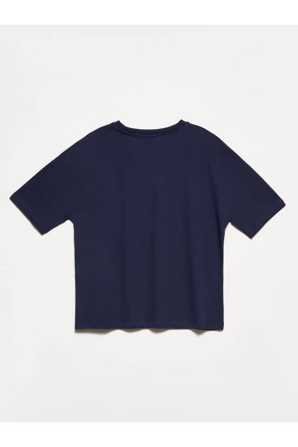 3683 Basic T-shirt - Navy Blue - 3