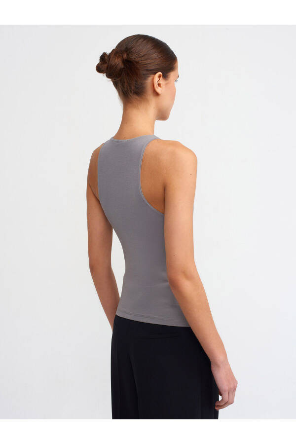 3694 Halter Neck T-shirt - Grey - 6