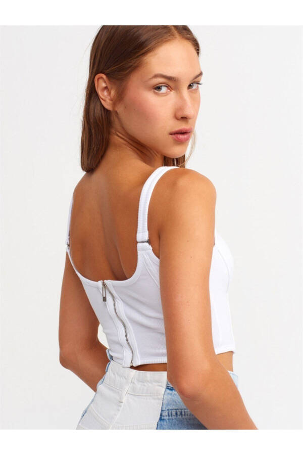 3793 Corset Top - White - 3