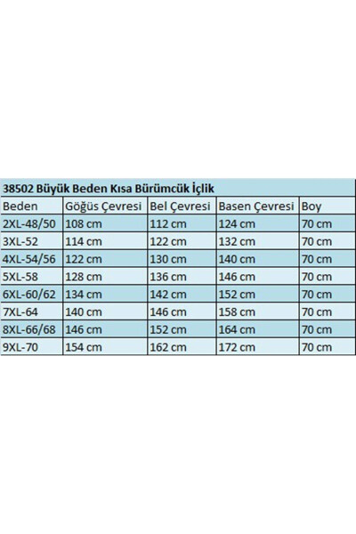 38502 Katta Xonalar Qisqa Ichki Kiyim - Qora - 2