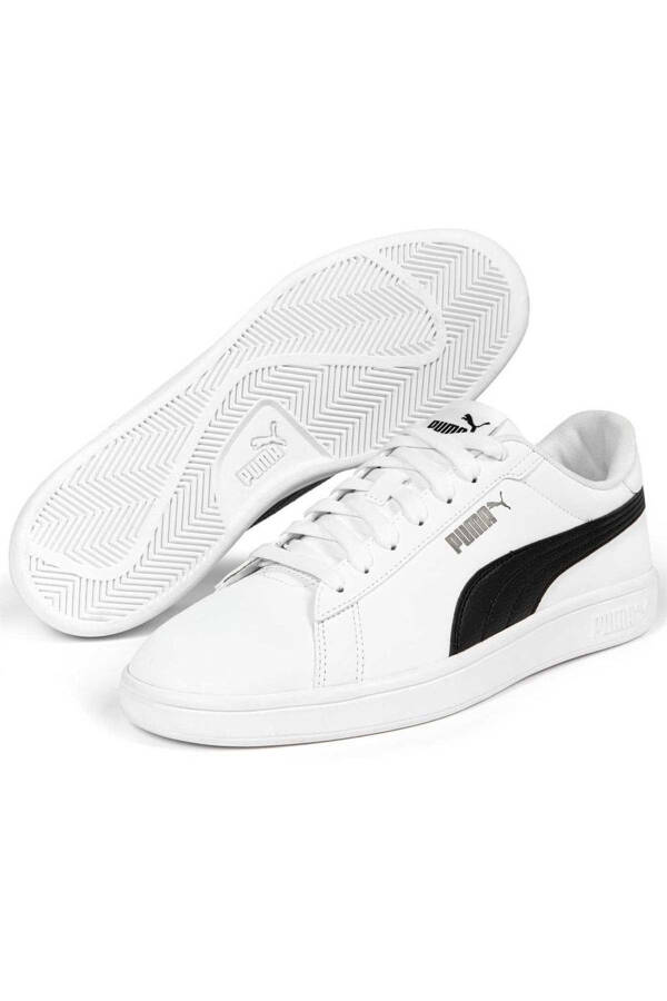 392336 08 Smash 3.0 Buck Puma Oq-Qora Kundalik Sport Po'stlari - 1