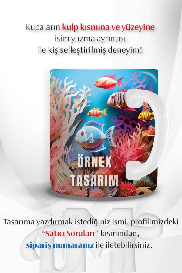 3D Kabartma Desenli Motto & Mood Doğum Günü & Birthday Kişiye Özel Hediyelik Porselen Kupa Bardak - 5