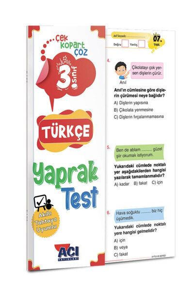 3rd Grade Math Turkish Science Life Science English Leaf Test Set 5 Tests - 8