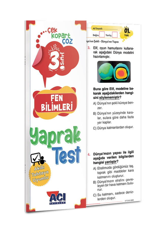 3rd Grade Math Turkish Science Life Science English Leaf Test Set 5 Tests - 10