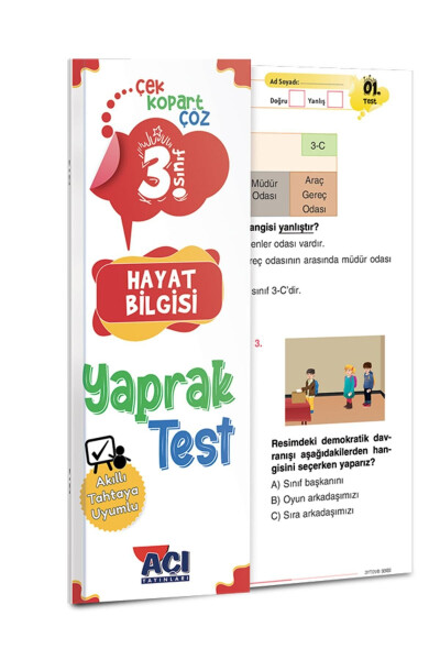 3rd Grade Math Turkish Science Life Science English Leaf Test Set 5 Tests - 11