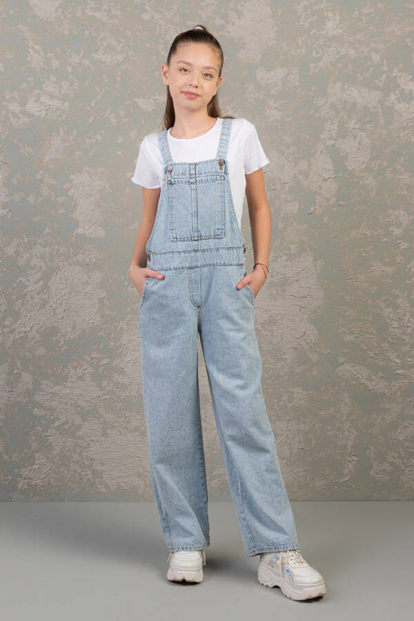 4-14 Years Girls Denim Sloppy Tulum - 1