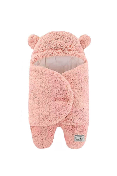 4-7 Months Baby Sleeping Bag, Curly Wellsoft Plush Pink - 6