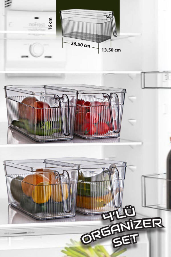 4-Handle Filtered Cabinet Organizer - 1