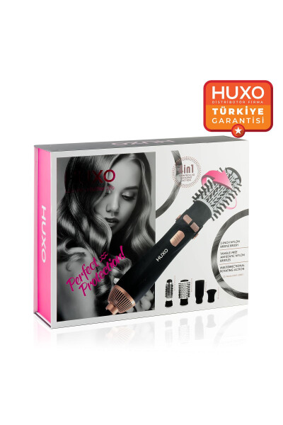 4-in-1 Air Blow Electric Rotating Head Wet Dry Hair Styling Set - 18