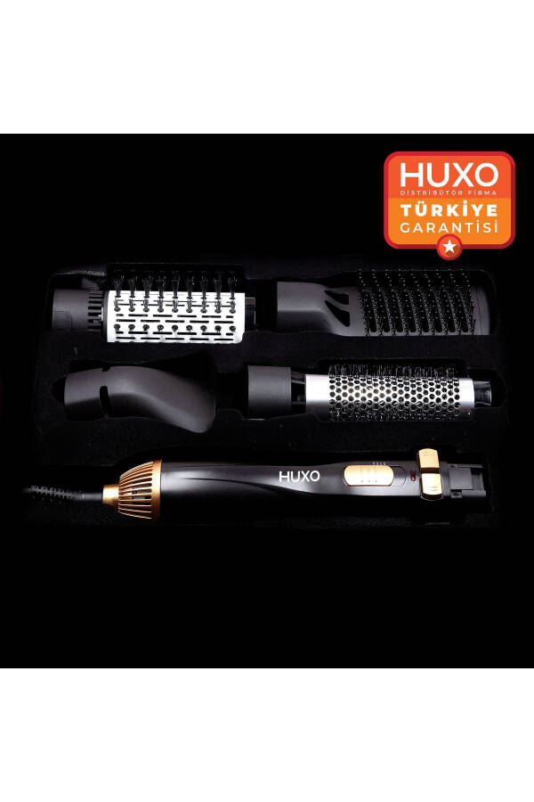 4-in-1 Air Blow Electric Rotating Head Wet Dry Hair Styling Set - 19