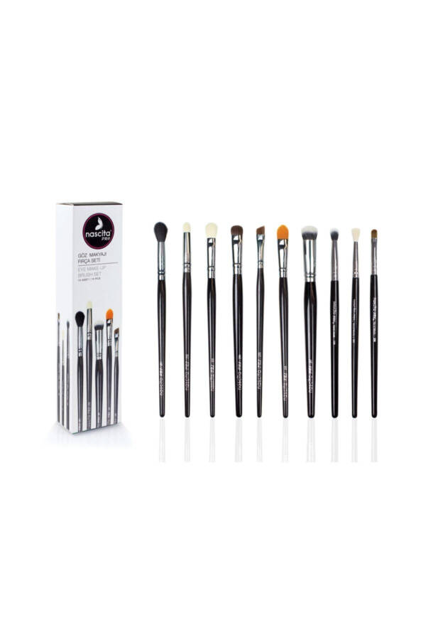 4 Most Loved Makeup Brush Set + 10 Piece Eye Makeup Brush Set - 2