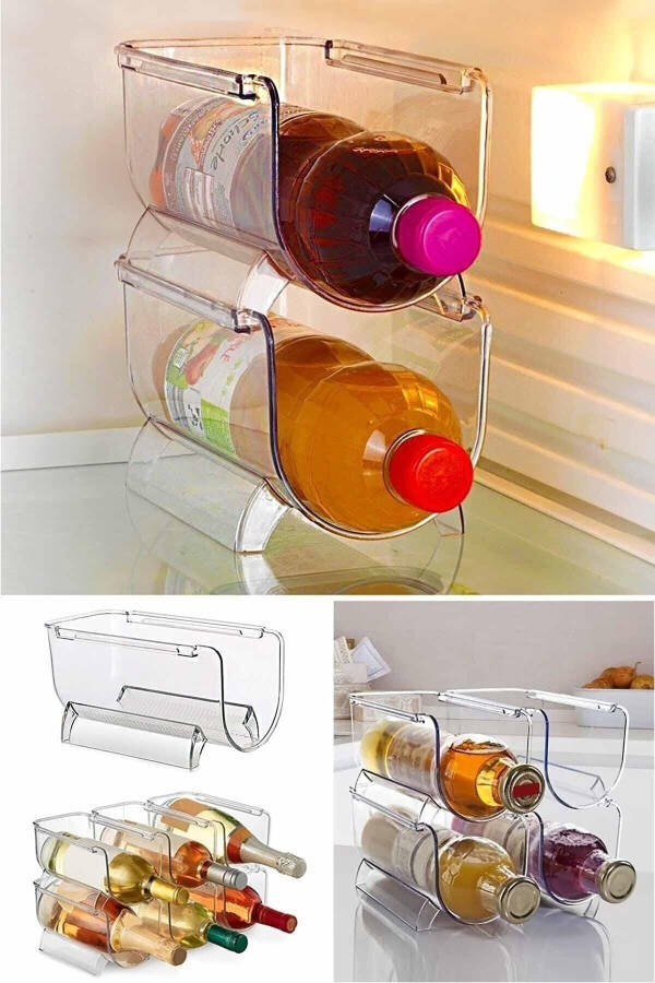 4 Pack Decobella Refrigerator Bottle Shelf - 4