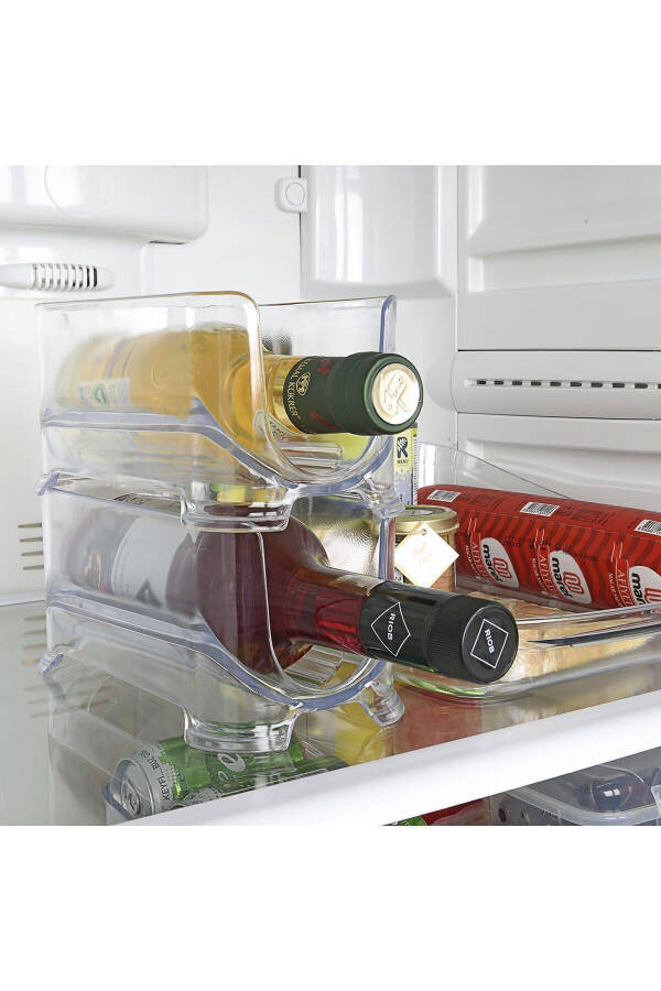 4 Pack Decobella Refrigerator Interior Beverage Bottle Shelf - 6