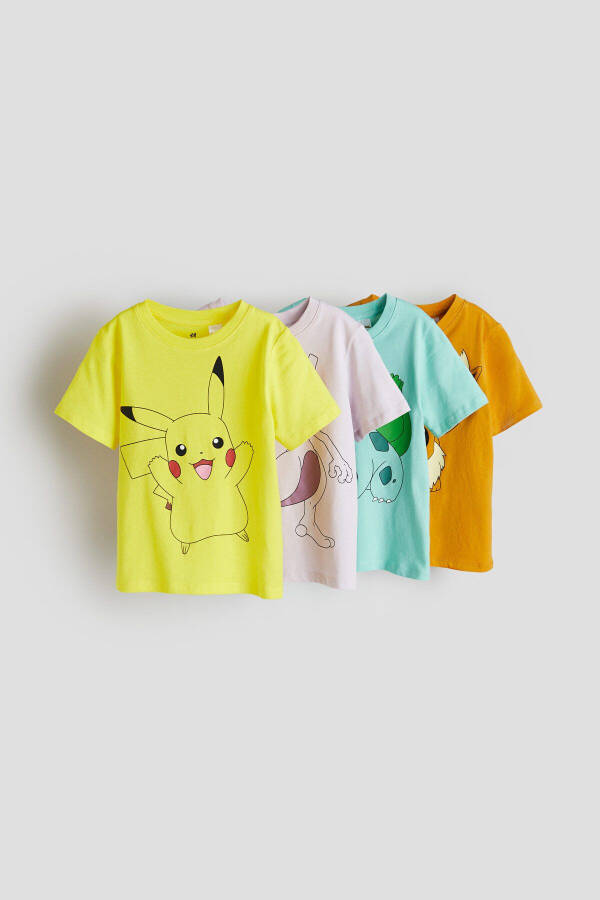 4-pack printed t-shirts - 1