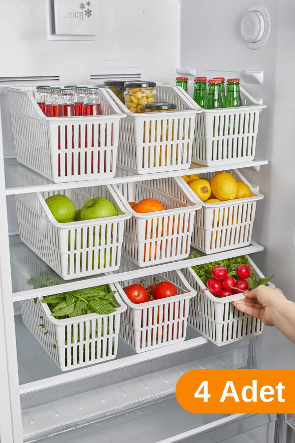 4 Pack - Refrigerator / Cabinet Organizer - 1