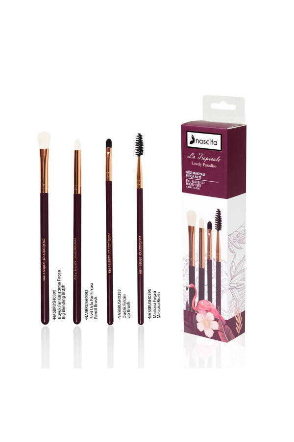 4-Piece Eye Makeup Brush Set - 2