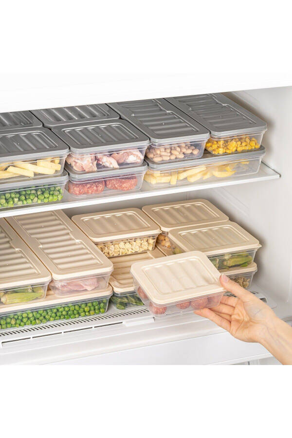 4-Piece Set 1170 ml Refrigerator Organizer Freezer And Microwave Storage Container - 7