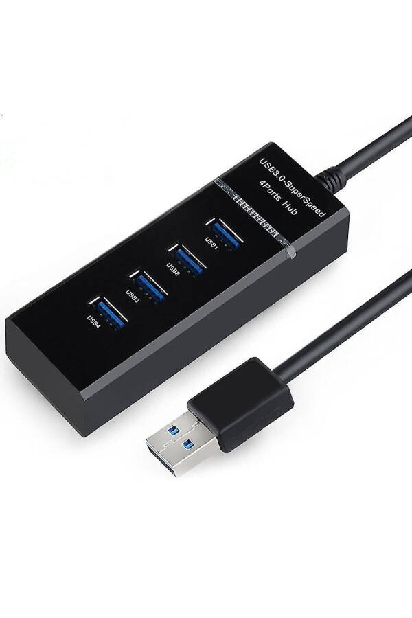 4 Port USB Hub 3.0 USB Bo'luvchi USB Ko'paytirgich Switch Port Yorug'likli 1.2 m - 7