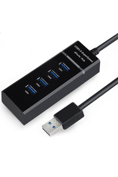 4 Port USB Hub 3.0 USB Splitter USB Multiplier Switch Port Illuminated 1.2 Mt - 4