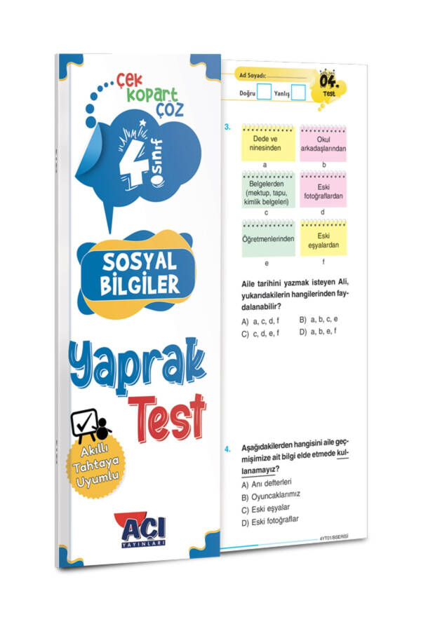 4. Sınıf Tüm Dersler Yaprak Test Seti - 11