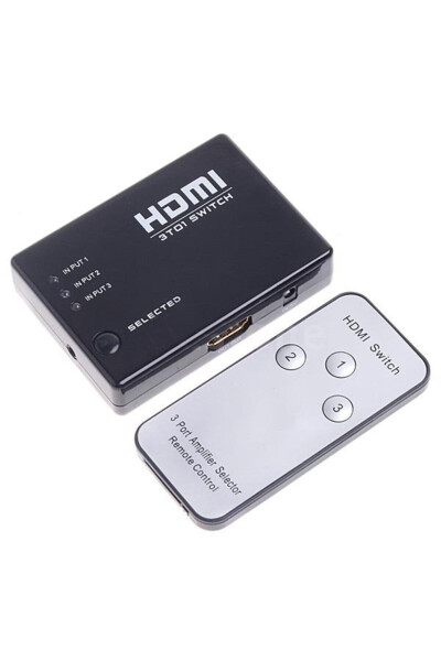 4678 3 Port HDMI Switch Çoklayıcı Çoğaltıcı Kumandalı - 8